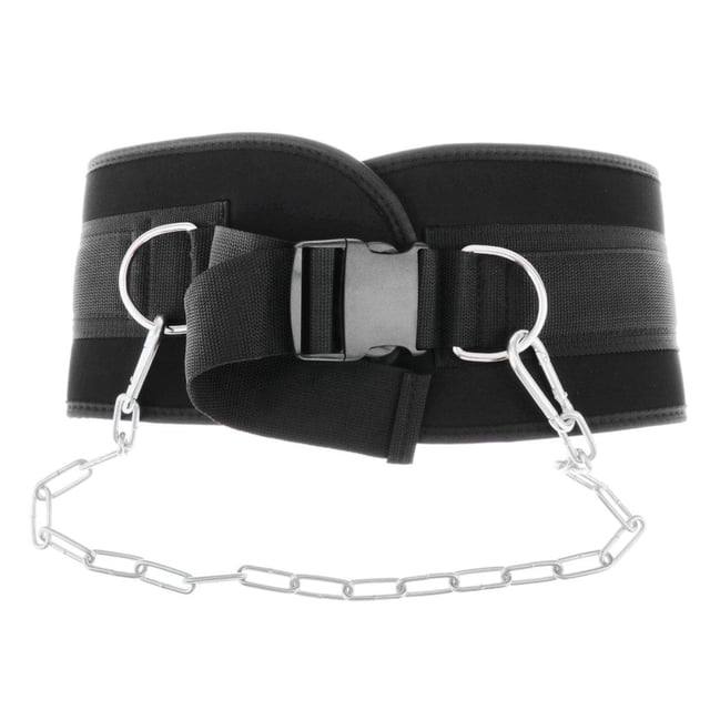 Weight Belt with Chain, Dip Belt for Weighted Pull Ups and Dips, Weight Lifting,
