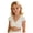 Yellow, variant on 7-14Y Cropped Blouse for Girls Lace Hollow Drop Shoulder Oktoberfest Crop Tops Kids Dressy Traditional Dirndl Basic Shirts White