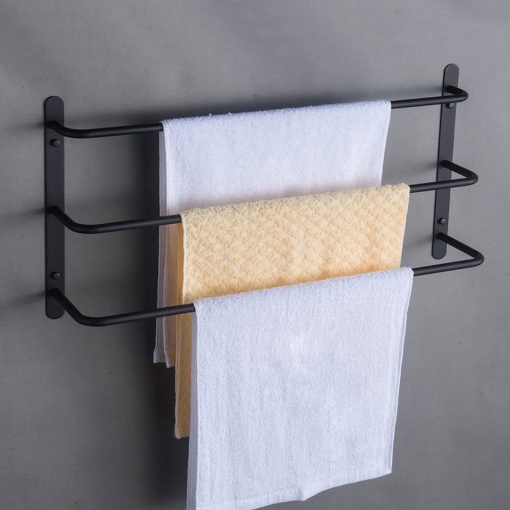 Kepooman 3-Tiers Bath Towel Bar, Stainless Steel Towel Rack Luxury, Towel Rack Towel Bars, Black Kepooman 3-Tiers Bath Towel Bar, Stainless Steel Towel Rack Luxury, Towel Rack Towel Bars, Black