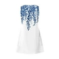 thumbnail image 5 of JULMCOMO Womens Cute Summer Dresses Vacation Beach Swimsuit Cover Up Sleeveless Casual Dresses Plus Size Loose Tank Tshirt Dress Blue 3XL, 5 of 6