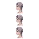 thumbnail image 1 of Turbante elástico Qarigey para mujer gorro de algodón bufanda preatada pañuelo para la cabeza sombrero de quimio talla única, 1 of 6