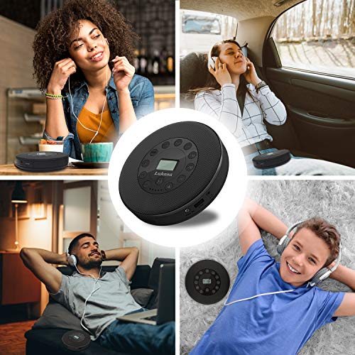 Buy Rechargeable Portable Bluetooth CD Player, Lukasa Compact Music CD