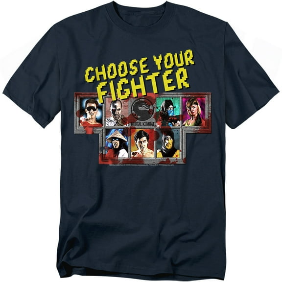 Mortal Kombat Klassic T-Shirt Choose Your Fighter Unisex Graphic Tee for Men & Women