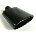 thumbnail image 2 of Exhaust Tip 2.25" Inlet 6.0 X 2.25" Outlet 9.0" Long Rolled Oval Angle WOA6002509-225-BPSS Stainless Steel Black Powder Wesdon Exhaust Tip, 2 of 8
