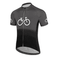 thumbnail image 5 of Maillot de ciclismo con estampado digital informal para hombre, chaqueta de MTB de manga corta ligera, transpirable y con cremallera elástica para hombre, 5 of 5