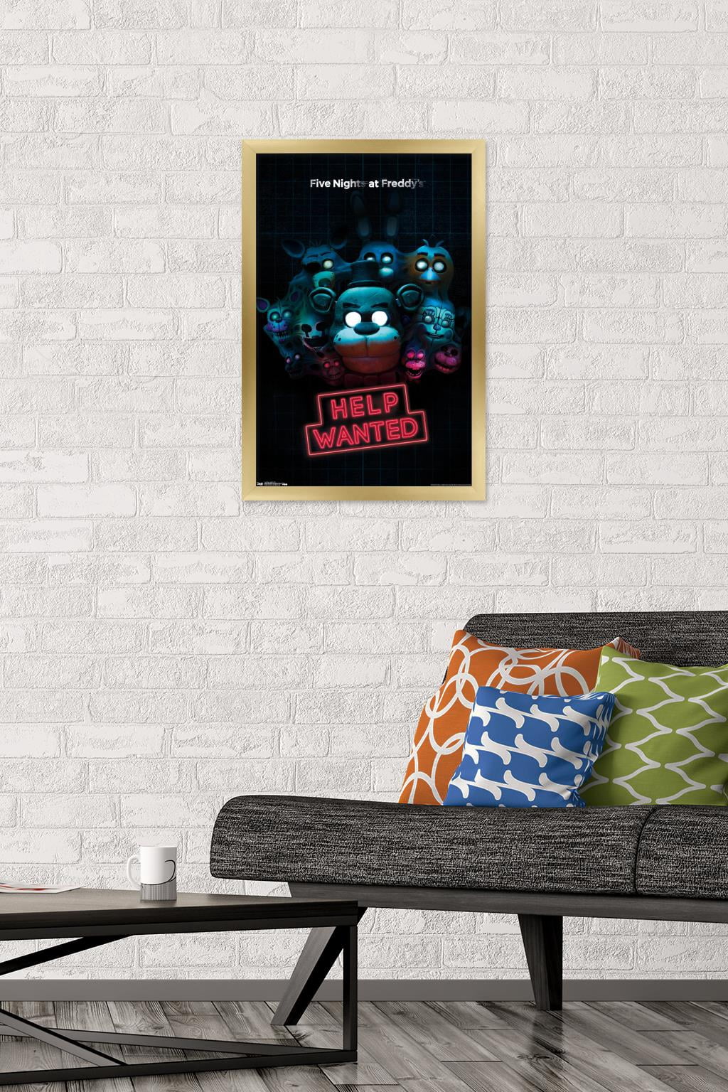 Five Nights at Freddy's - Help Wanted Wall Poster, 14.725" x 22.375", Framed