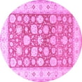 thumbnail image 1 of Ahgly Company Indoor Round Oriental Purple Traditional Area Rugs, 8' Round, 1 of 4