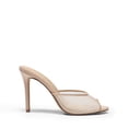 thumbnail image 2 of DREAM PAIRS Mule Heels for Women High Heels Stiletto Open Round Peep Toe Mules Sandals Slip on Dress Shoes Sexy Heeled for Party Dressy Prom Wedding, 2 of 8