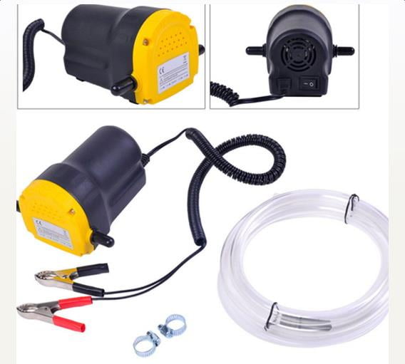 12V Transfer Pump Extractor Oil Fluid Diesel Electric Suction w/ Spanner 