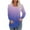 Purple, variant on Womens Tunic Tops Long Sleeve for Leggings Pullover Tops Crewneck Casual Gradient Shirts Dressy Flowy Loose Fit Blouse Ruched Pleated Tees Novelty Resortwear Fall Blue S