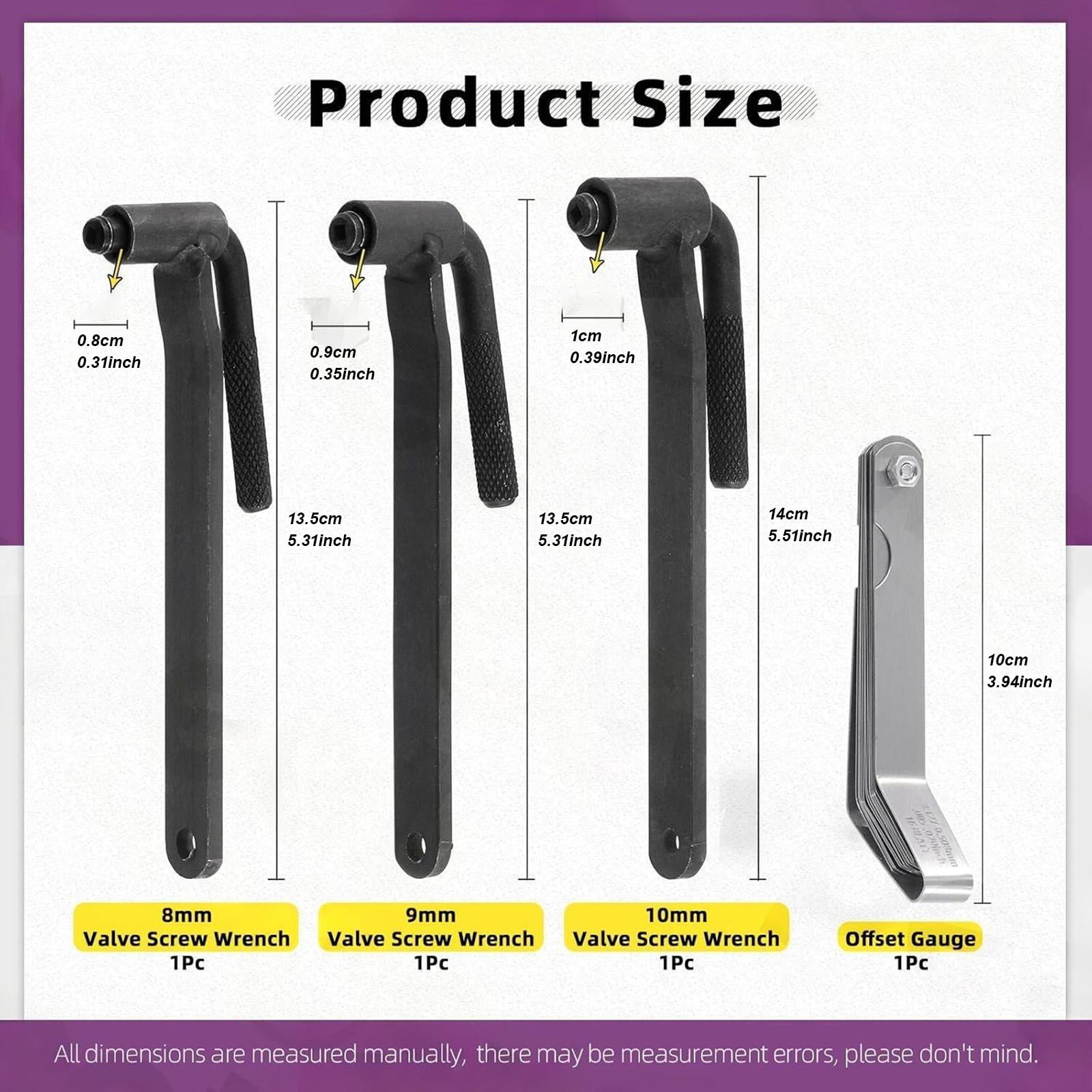 Dickly Feeler Gauge Double Reading Combination Measuring Tool Portable Professional Style B