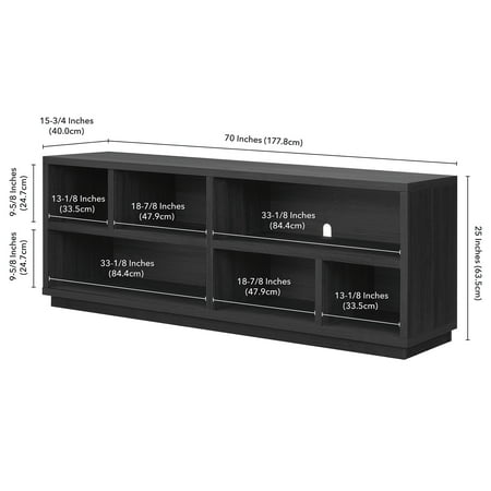 Camden&Wells - Bowman TV Stand for TVs Up to 75" - Charcoal Gray