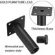 thumbnail image 4 of 4 Pieces Furniture Legs, 15cm/5.9inch Adjustable Furniture Legs, Metal Fixing Support Feet for Furniture/Table/Chair/Desk/Kitchen/Cabinet/Sofa, 4 of 5