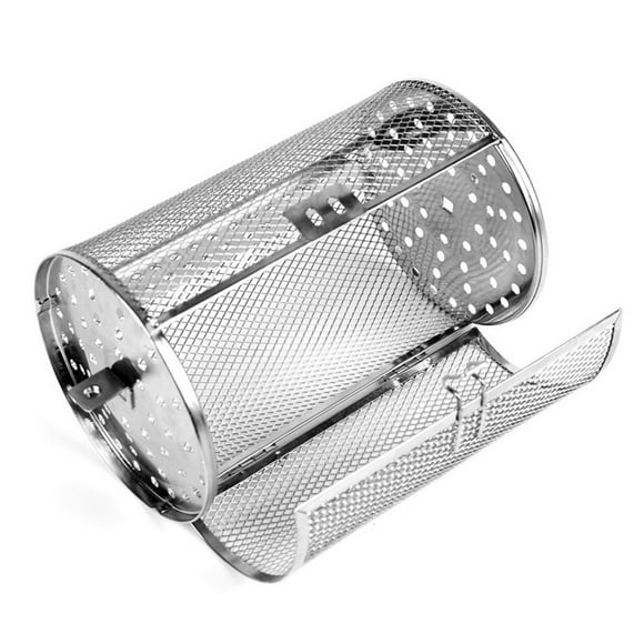 Fawoonu Universal Stainless Steel Rotisserie Cage for Air Fryer Oven - 360° Rotating, Multi-Use, Easy Clean, Food Grade 304 Material, Compatible with Instant Vortex Models