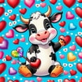 thumbnail image 3 of CafePress - Adorable Cow Has Hearts T Shirt - Men's Classic Graphic Cotton T-Shirt, 3 of 4