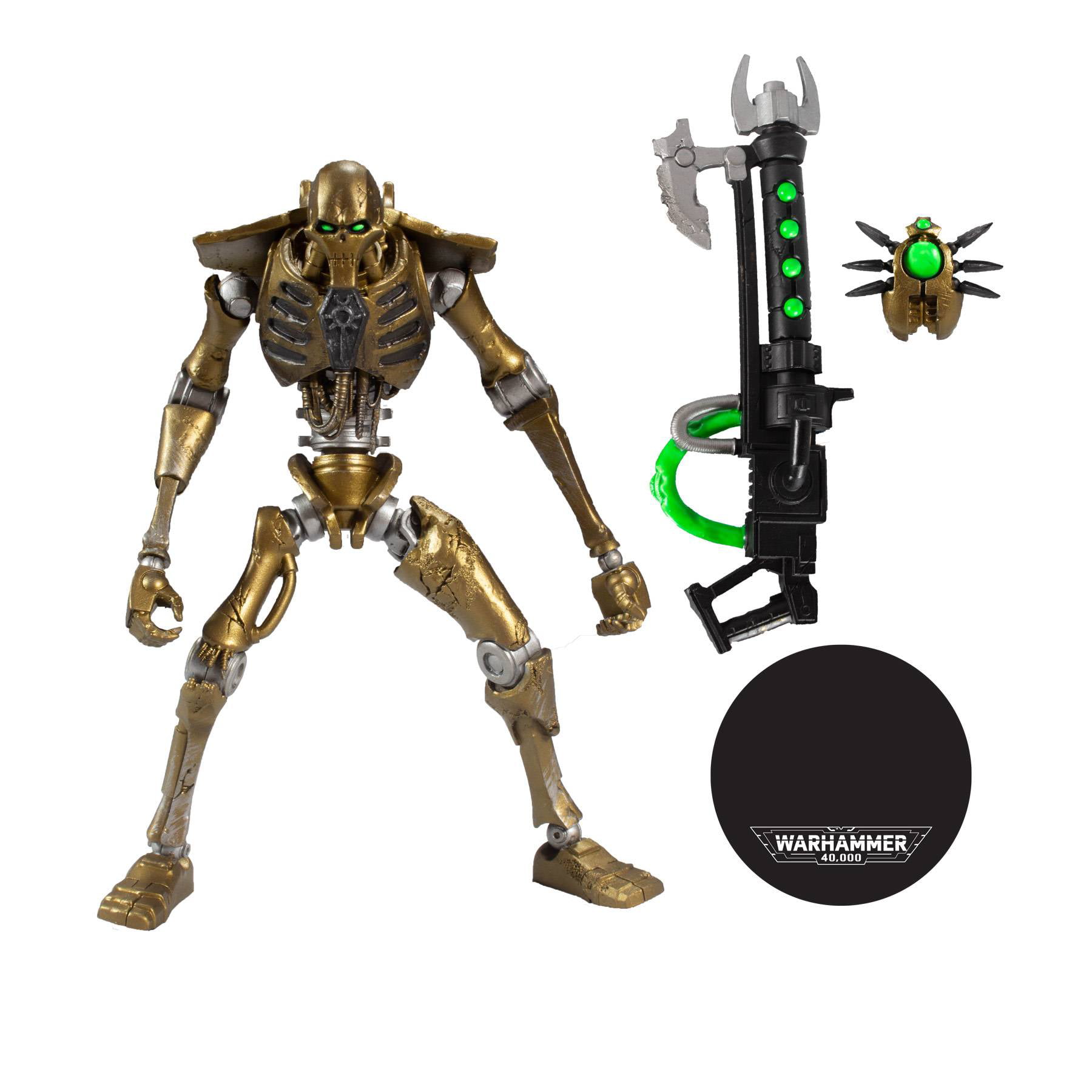 scarp baggrund Mod viljen Warhammer 40,000 Necron Action Figure 7" - Walmart.com