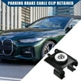 thumbnail image 2 of No.34406854898 / Retenedor de clip de cable de freno de estacionamiento para BMW 320i 330i 340i 430i 440i M3 M4 328d / Interior / Durable / Plástico / 1 pieza / Negro, 2 of 7