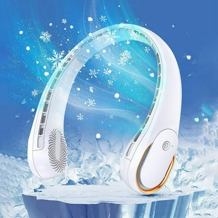 

Neck Fan Portable Neck Fan 4000 MAh Battery USB Neck Fan Quiet 360° Air Flow Nech Fan 3 Speeds Neck Fans Hands-Free
