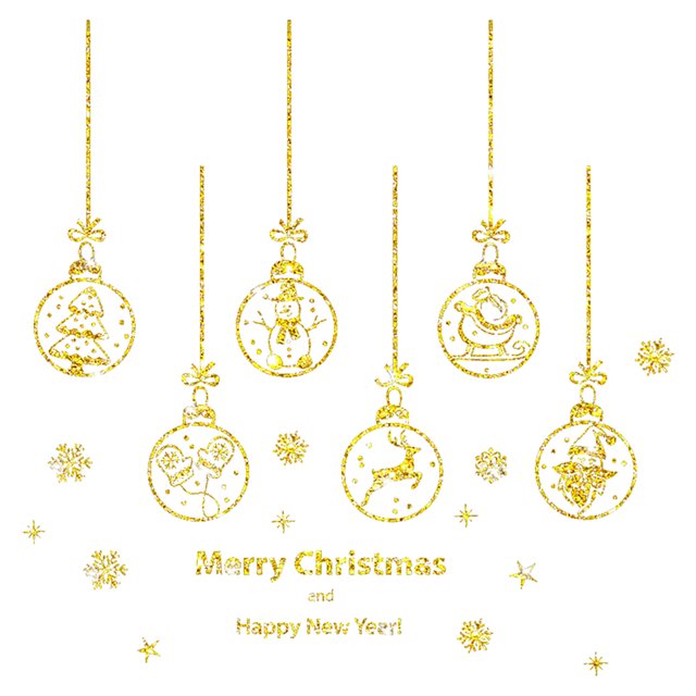 Binwennn Room Decorations for Girls DIY Portable Window Decal Christmas Theme Snowflake Window Sticker