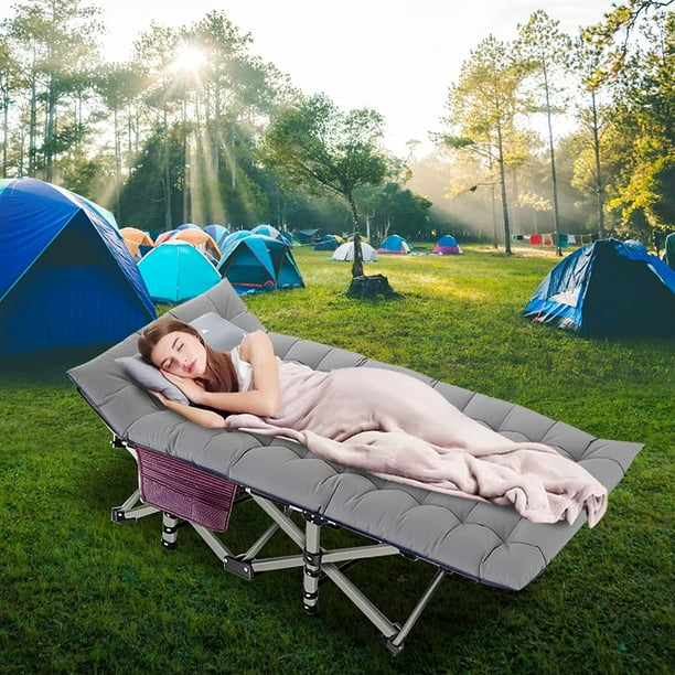 Slsy Folding Camping Cots for Adults 880 lbs, 28" Extra Wide Sturdy