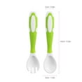 thumbnail image 2 of Baby Training Spoon Fork Set with Travel Case, Toddler Feeding Utensils Set Children Tableware Travel Set Self-Feeding Learning Spoons Forks for Kids, 2 of 6