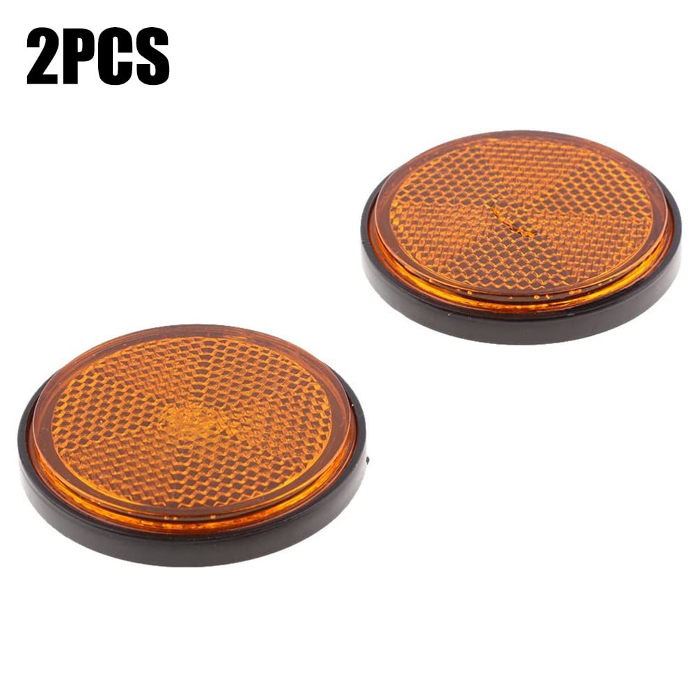 2pcs 2.16inch High Visibility Round Reflective Warning Reflector