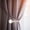 Silver, variant on U Shaped Curtain Holdbacks, Curtain Tiebacks Hooks with Clear Crystal Ball, Curtain Tie Backs Wall Mounted Metal Drapery Pull Backs Tassel Curtain Holders for Drapes, Home, Silver