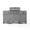 Gunmetal Gray + Ash Stone, variant on TYTUS Fresno 4-Burner Gunmetal Gray Gas Grill with Side Burner, Piezo Ignition, Ice Bucket