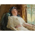 thumbnail image 2 of Jan Ciągliński 24x19 Black Ornate Framed Double Matted Museum Art Print Titled: Alina Dore in Maryino (1910), 2 of 5