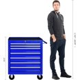 thumbnail image 6 of DSstyles Tool Chests, 7-Drawer Rolling Tool Storage Cabinet with Detachable Tray, Multi-Functional Handles, Adjustable Shelves, Secure Locking System, Heavy-Duty Wheels, Ideal for Garage, Workshop, 6 of 6
