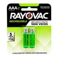 thumbnail image 1 of Pilas Rayovac Recargables AAA 2 Piezas, 1 of 4