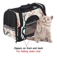 thumbnail image 4 of Tree Sherpa Fabric 900D Oxford Cloth Pet Carrier Bag with Nylon Webbing - 17x10x11.8 in - Black, 4 of 7
