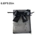 thumbnail image 2 of Bewildely Bolsa de tul de 30 Uds., bolsa con cordón, bolsas de ñame, bolsas de jabón, cadena de bolsillo para dulces, cinta de embalaje de Kits de decoración para fiestas negro 17*23cm, 2 of 6