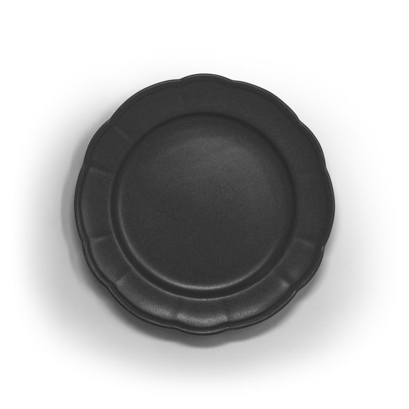 Assiette à salade BU Scallope 8 pouces Noir