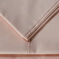 thumbnail image 3 of 300-Thread Count Breathable Cotton Percale Solid 2-Piece Pillowcase, Standard, Blush by Blue Nile Mills, 3 of 6