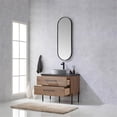 thumbnail image 4 of Trento 36" Single Concrete Sink Bath Vanity in North American Oak with Mirror, 4 of 12