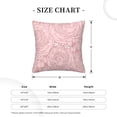 thumbnail image 4 of ZNDUO Square Home Decorative Throw Pillows, Corduroy Pink Floral pattern Couch Pillows, Throw Pillows for Bed, 18"x18", 4 of 8