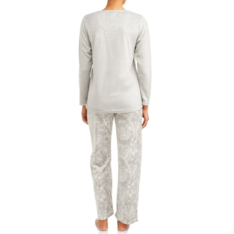 The Cozy Corner Women s Micro Fleece Plush Pajama Set 2 Piece Walmart