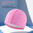 thumbnail image 4 of Travelwant Unisex Adult Silicone Swim Cap Waterproof Swimming Hat Durable Non-Slip Swimming Pool Cap Elastic Swimming Cap for Long and Short Hair, 4 of 7