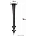 thumbnail image 2 of Plastic Ground Fixing Stakes, Nails, Pegs, Garden, Tent, Earth Fixing 12cm, Black50pcs, 2 of 5
