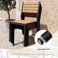 thumbnail image 6 of Pellebant 9 Pcs Yellow Patio Set 8 Armless Chairs 1 Table with Umbrella Hole, 6 of 7
