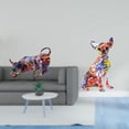 thumbnail image 2 of Estatua de toro de resina,Pintura Resina Toro Estatua Escultura Inicio,Figura decorativa,Estatua de perro coleccionable,decoración de grafiti artesanal,Escultura de perro para decoración del, 2 of 8