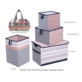 thumbnail image 5 of Bacati - Nursery Storage Caddy Tribal Olivia Coral/Navy Girls, 5 of 11