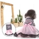 thumbnail image 2 of 1 vestido de verano con tutú y lazo para perro y gato, falda de encaje, ropa de princesa para cachorros y mascotas (rosa S), 2 of 8