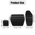 thumbnail image 4 of 3 Piezas Coche Pie Pedal Freno Gas Pedal Almohadilla Reposapiés Negro Unique Bargains, 4 of 6