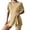 short sets 120#Khaki, variant on WAYUTE Short Sets Women 2 Piece Outfits Casual Solid Round Neck Short Sleeve Summer High Slit Top Shirt Shorts Set