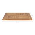 thumbnail image 5 of vidaXL Table Top Solid Teak Wood 60x60x2.5 cm, 5 of 5