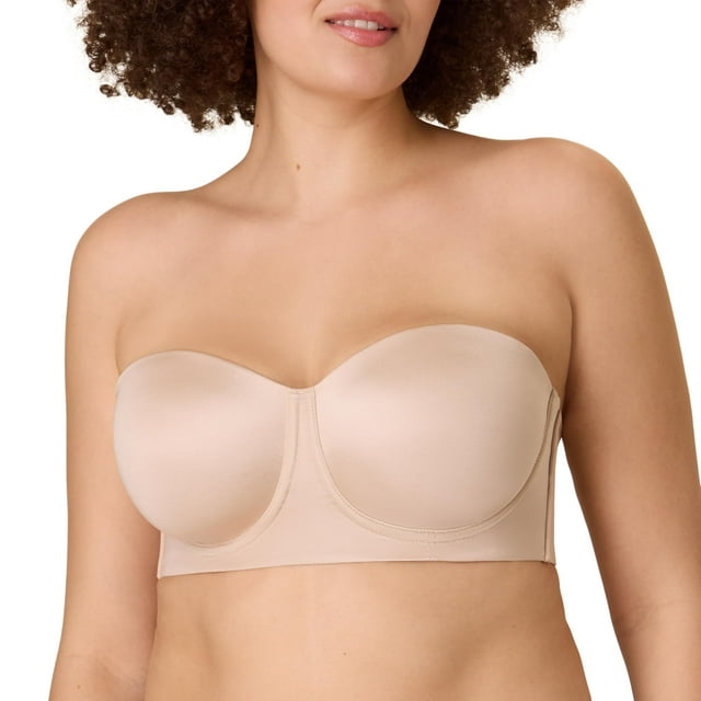 Sostén Sin Tirantes Playtex 4801 Almendra con Tirantes Convertibles