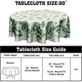 thumbnail image 2 of Sage Green Tablecloth Round 60 Inch - Eucalyptus Leaf Table Cloth Spring Summer Tablecloth Floral Leaves Plants Table Cover for Indoor Outdoor Kitchen, 2 of 8