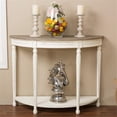thumbnail image 2 of Pemberly Row Console Table in Antique White and Natural, 2 of 4